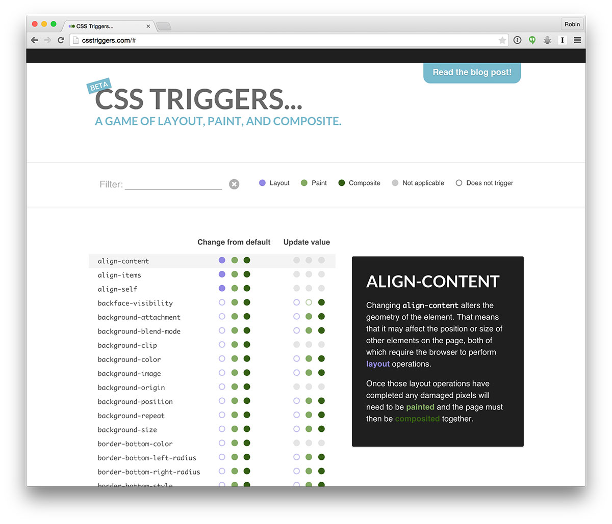 CSS Triggers